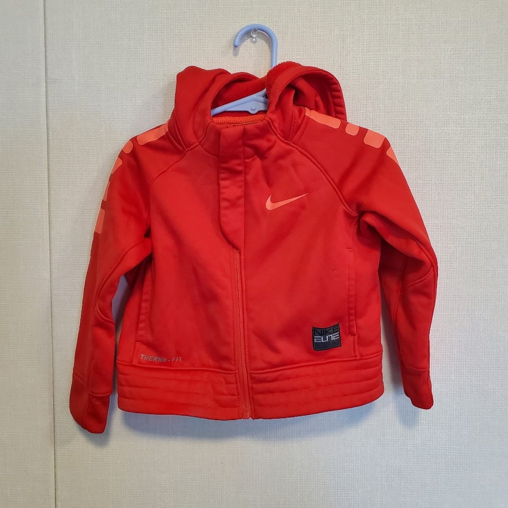 Nike Therma Fit toddler zip up sweatshirt. Size 2T. Very gently worn. Red.